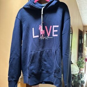 Ralph Lauren Pink Pony 20yr Anniversary Hoodie SZ L